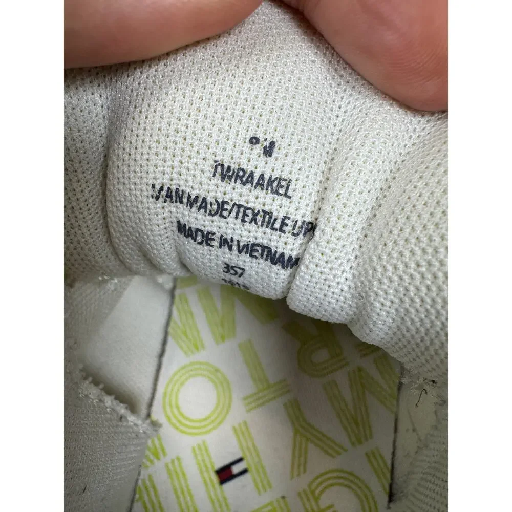 Tommy Hilfiger Womens 9M White Mesh Dad Sneakers Y2K Preppy Retro Athletic Shoes - Picture 8 of 8